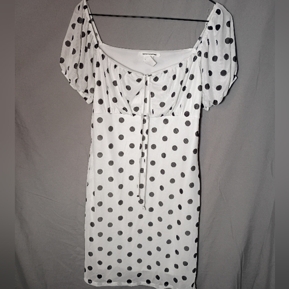 Caution To The Wind White and Black Dress